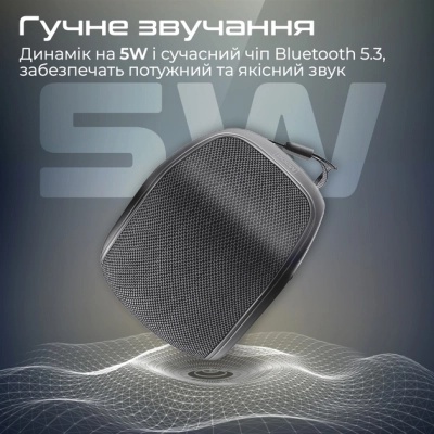 Акустична система Promate Mood 5W Black (mood.black)
