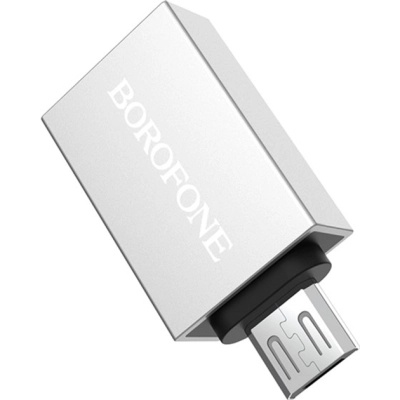 Перехідник BV2 USB to Micro-USB M OTG USB 3.0 BOROFONE (6957531090311)