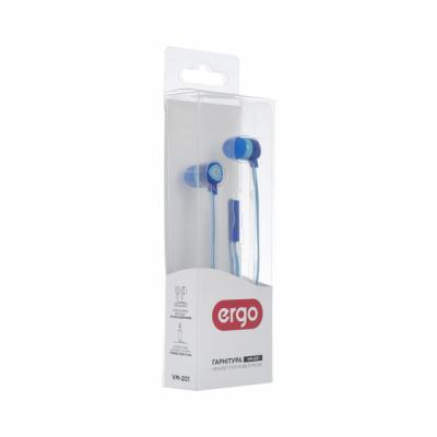 Наушники Ergo VM-201 Blue (HB-2115BL)