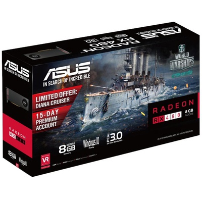 Видеокарта Radeon RX 480 8192Mb ASUS (RX480-8G)