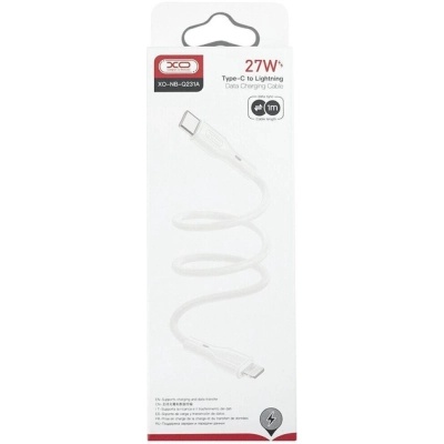 Дата кабель USB-C to Lightning 1.0m NB-Q231A 27W White XO (NB-Q231A-WH)