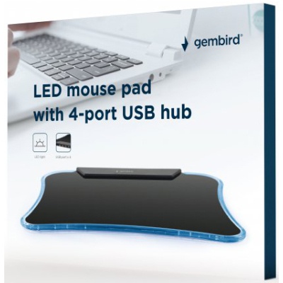 Килимок для мишки Gembird MP-LED-4P