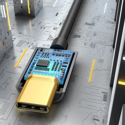 Перехідник USB-C M to 3.5mm F 0.1m black Baseus (CATL54-01)