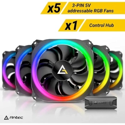 Кулер для корпуса Antec PRIZM 120 ARGB 5+C (0-761345-77512-0)
