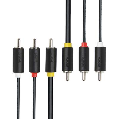 Кабель мультимедийный 3RCA to 3RCA 1.5m Prolink (PB364-0150)