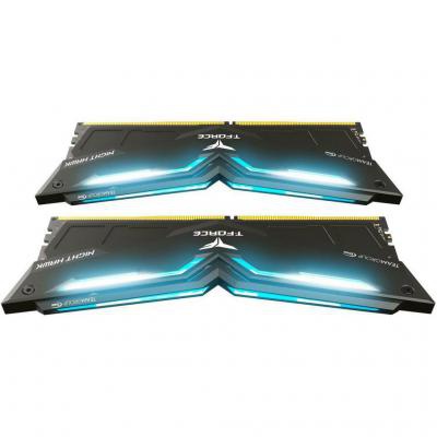 Модуль памяти для компьютера DDR4 32GB (2x16GB) 2666 MHz T-Force Night Hawk Black LED/Blu Team (THBD432G2666HC15BDC01)