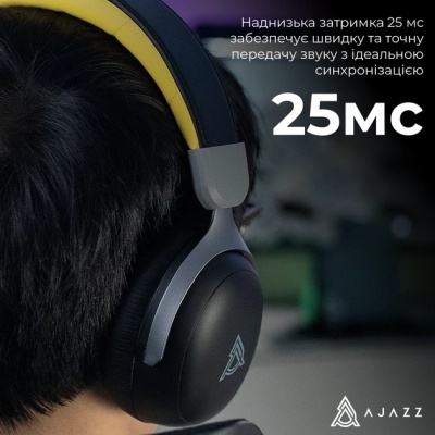 Навушники Ajazz AHM08 MAX 3-Mode Black (AHM08-MAX-BGY)