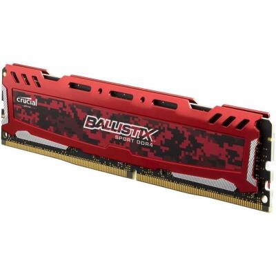 Модуль памяти для компьютера DDR4 8GB (2x4GB) 2400 MHz Ballistix Sport Red MICRON (BLS2K4G4D240FSE)