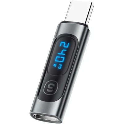 Перехідник USB-C F to USB-C M digital display Essager (EZJTT-TX0G-P)