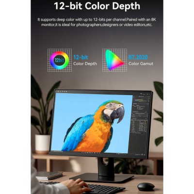 Кабель мультимедійний HDMI M to HDMI mini M 1.0m V2.1 8K 60Hz green Vention (AGJGF)