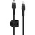 Дата кабель USB-С to Lightning 1.0m BRAIDED SILICONE black Belkin (CAA011BT1MBK)