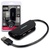 Концентратор AXAGON USB 2.0 to 4xUSB 2.0 0.2m black (HUE-X4B)