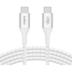 Дата кабель USB-C to USB-C 2.0m 240W white Belkin (CAB015BT2MWH)