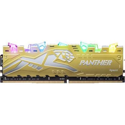 Модуль памяти для компьютера DDR4 8GB 3200 MHz Panther Rage RGB Silver-Golden Apacer (EK.08G21.GJM)