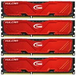 Модуль памяти для компьютера DDR3 32GB (4x8GB) 2133 MHz Vulcan Red Team (TLRED332G2133HC10QQC01)