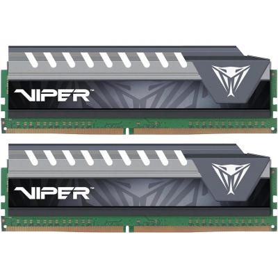 Модуль памяти для компьютера DDR4 16GB (2x8GB) 3000 MHz Viper Elite Gray Patriot (PVE416G300C5KGY)
