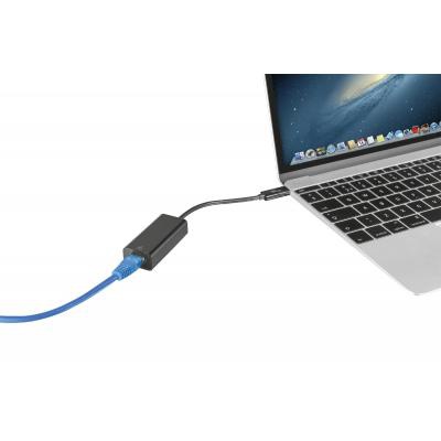 Переходник USB-C to Ethernet BLACK Trust (21491_TRUST)