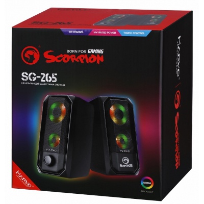 Акустична система Marvo SG-265 Multi-LED USB Black