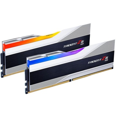 Модуль пам'яті для комп'ютера DDR5 32GB (2x16GB) 6800 Trident Z5 RGB Silver G.Skill (F5-6800J3445G16GX2-TZ5RS)