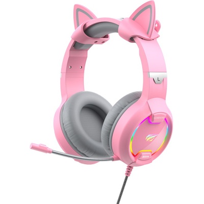 Навушники Havit HV-H2233d Cat Pink (HV-H2233d)