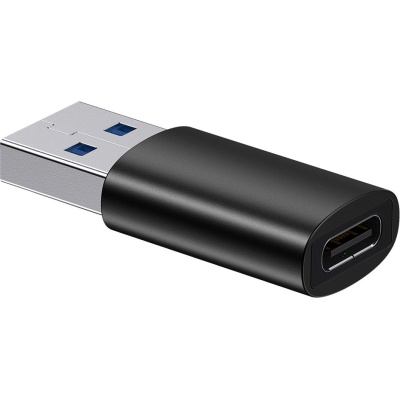 Перехідник USB 3.1 M to USB-C F black Baseus (ZJJQ000101)