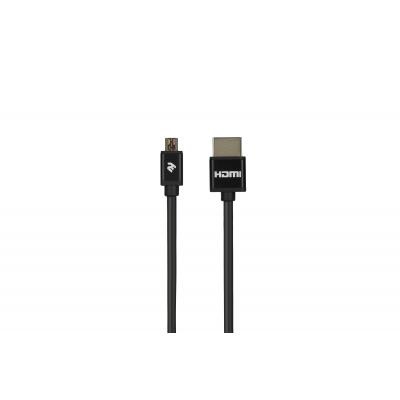 Кабель мультимедийный HDMI to micro HDMI 2.0m 2E (2EW-1121-2m)