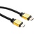 Кабель мультимедійний HDMI to HDMI 3.0 m V2.0 metal Vinga (VCPDCHDMI2VMM3BK)