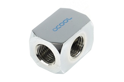 Alphacool HF 3-way connection terminal G1/4 inner thread - Chrome