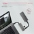 Концентратор AXAGON USB-C to 2xUSB-A + 2xUSB-C 10Gbps 0.13m gray (HMC-4G2)