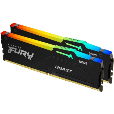 Модуль пам'яті для комп'ютера DDR5 32GB 5200 MHz Beast RGB Kingston Fury (ex.HyperX) (KF552C40BBA-32)