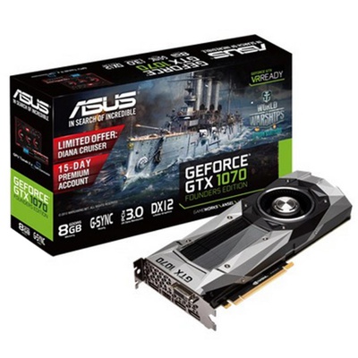 Видеокарта GeForce GTX1070 8192Mb ASUS (GTX1070-8G)