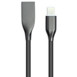 Дата кабель USB 2.0 AM to Lightning 1.0m black PowerPlant (CA911790)