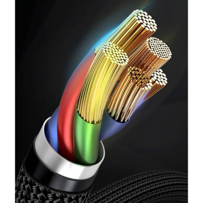 Дата кабель USB-C to Lightning 1.0m Cafule PD 20W red+black Baseus (CATLKLF-91)