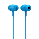 Наушники HF RM-515 Blue (mic + button call answering) Remax (42263)