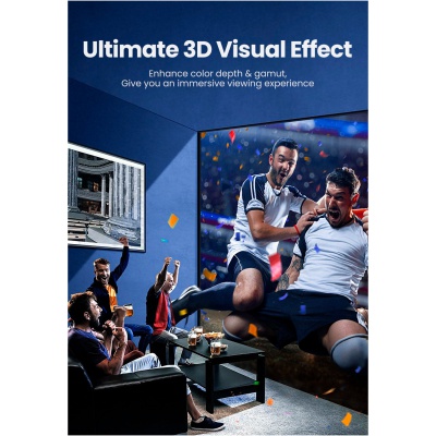 Кабель мультимедійний HDMI M to HDMI M 1.5m braided HD140 black UGREEN (80402)