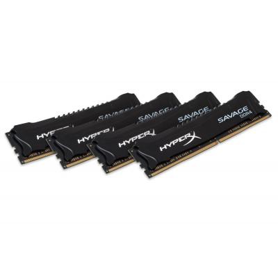 Модуль памяти для компьютера DDR4 32GB (4x8GB) 2133MHz Savage Blak Kingston (HX421C13SBK4/32)