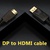 Кабель мультимедійний DisplayPort to HDMI 1.0m Prologix (PR-DP-HDMI-P-02-30-1m)