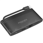 Концентратор Promate USB Hub 6 ports mediahub-c6.black (mediahub-c6.black)