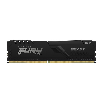 Модуль пам'яті для комп'ютера DDR4 4GB 2666 MHz Fury Beast Black Kingston Fury (ex.HyperX) (KF426C16BB/4)