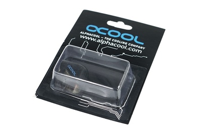 Угловой коннектор 90° Alphacool HF L- connector 2 x G1/4 inner thread (Насыщенно черный)