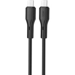 Дата кабель USB-C to USB-C 1.0m NB-Q231B 60W Black XO (NB-Q231B-BK)