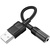Звукова плата HOCO LS37 Spirit transparent USB to 3.5mm Black (6942007612562)