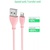 Дата кабель USB 2.0 AM to Lightning 1.0m Kitty T-L817 Pink T-PHOX (T-L817 Pink)