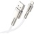 Дата кабель USB 2.0 AM to Lightning 1.0m Cafule Series Metal 2.4A White Baseus (CALJK-A02)