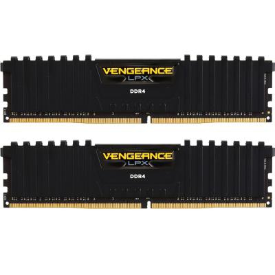Модуль пам'яті для комп'ютера DDR4 16GB (2x8GB) 3000 MHz Vengeance LPX Black Corsair (CMK16GX4M2B3000C15)