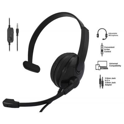 Навушники 2E CH12 Mono On-Ear 3.5mm / 2*3.5mm (2E-CH12MJ)