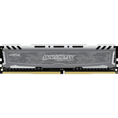 Модуль памяти для компьютера DDR4 8GB 3200 MHz Ballistix Sport Gray MICRON (BLS8G4D32AESBK)