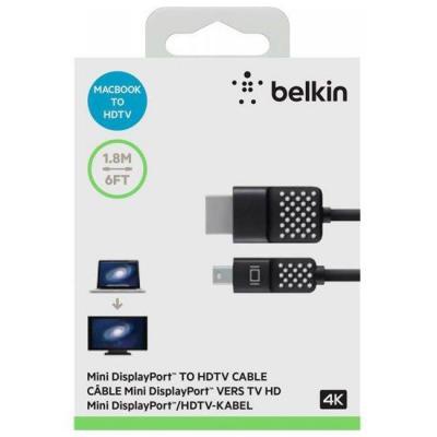 Кабель мультимедийный mini DisplayPort to HDMI 1.8 m Belkin (F2CD080bt06)