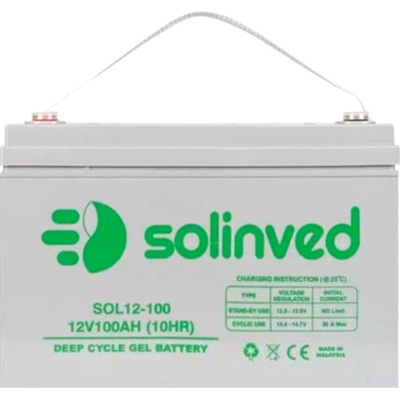 Батарея до ДБЖ Solinved 12V-100Ah, GEL (SLG100-12)