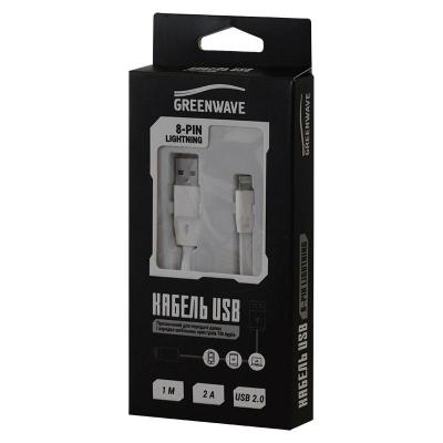 Дата кабель Greenwave DC-IP-102TF, USB 2.0 -> Lightning, white (R0014162)